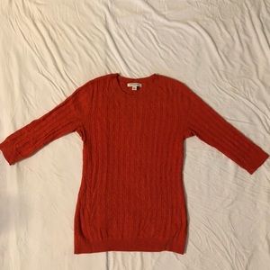 BR Orange knit sweater